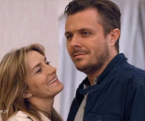Na dobre i na złe odcinek 539. Hana Goldberg (Kamilla Baar), Piotr Gawryło (Marek Bukowski)