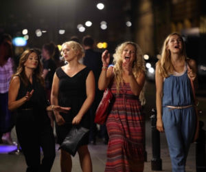 Przyjaciółki 4 sezon odc. 42. Anka (Magdalena Stużyńska), Zuza (Anita Sokołowska), Patrycja (Joanna Liszowska), Inga (Małgorzata Socha)