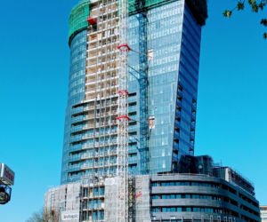 Budowa Hanza Tower - kwiecień 2020