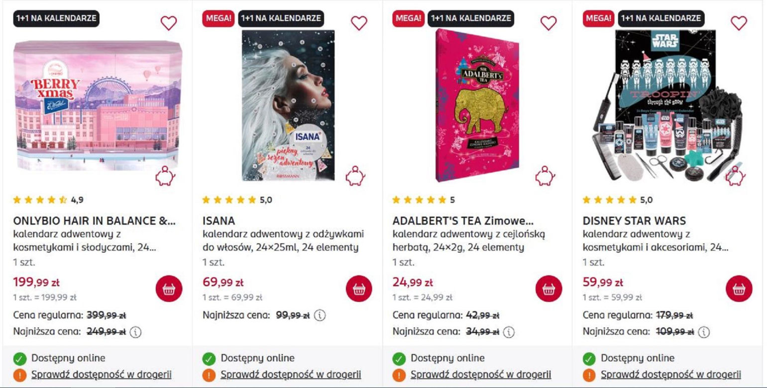 Rossmann rozdaje kalendarze adwentowe za darmo! Trzeba się spieszyć, oferta jest ograniczona czasowo
