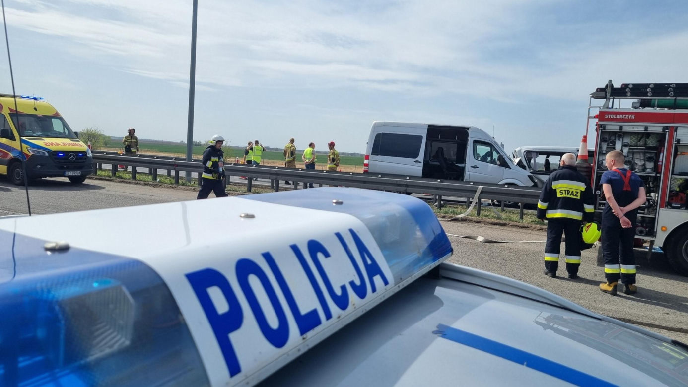 Poważny wypadek na A1! Wielu poszkodowanych, droga zablokowana