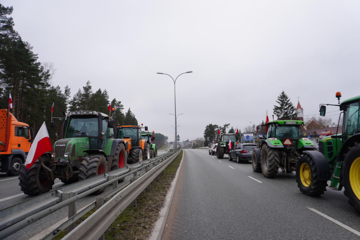 Protest rolników wokół Białegostoku - 20 marca 2024