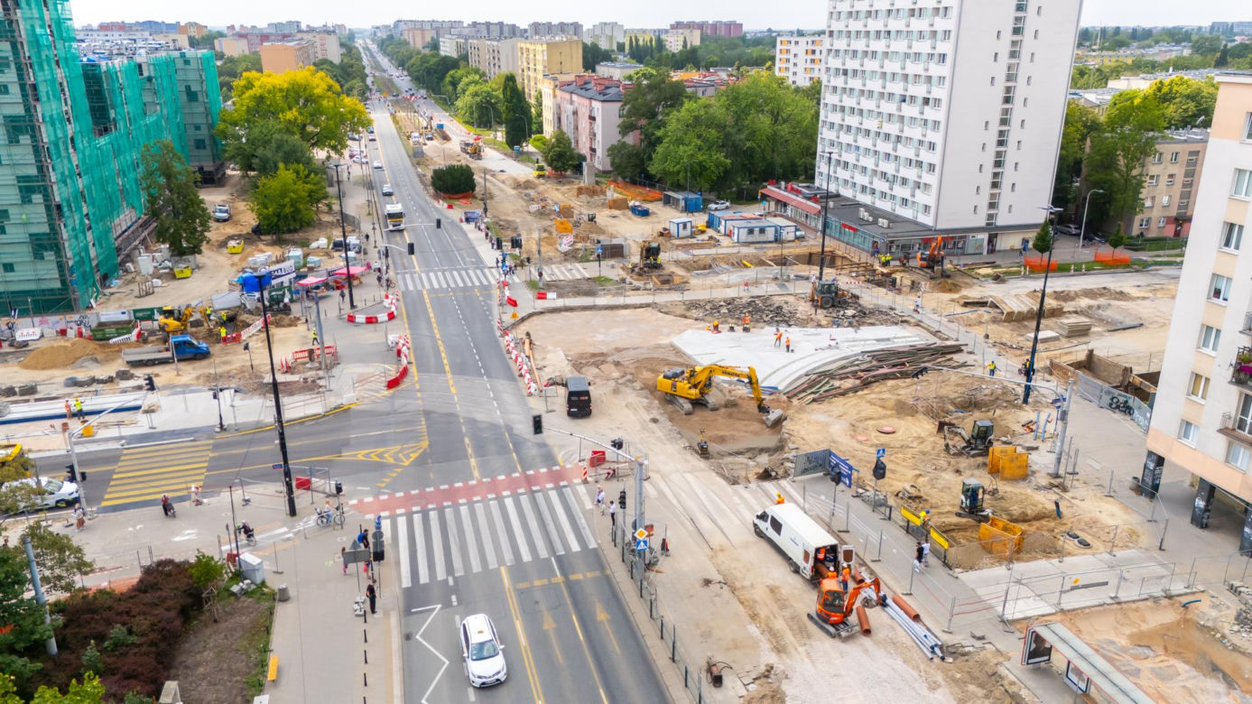 Budowa tramwaju do Dworca Zachodniego od strony Ochoty