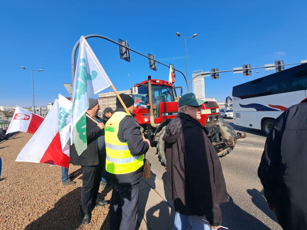 Protest rolników w Krakowie. 20.03.2024