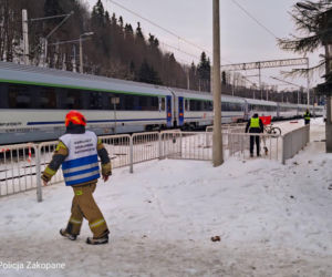 Wypadek na torach w Białym Dunajcu