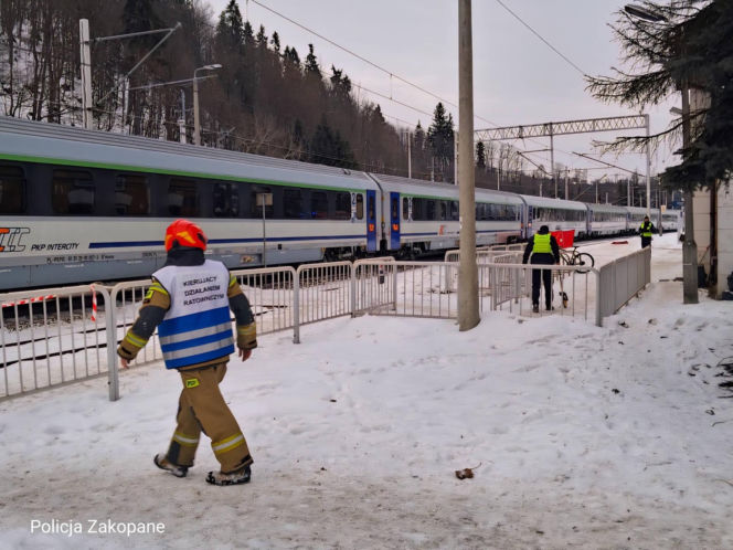 Wypadek na torach w Białym Dunajcu