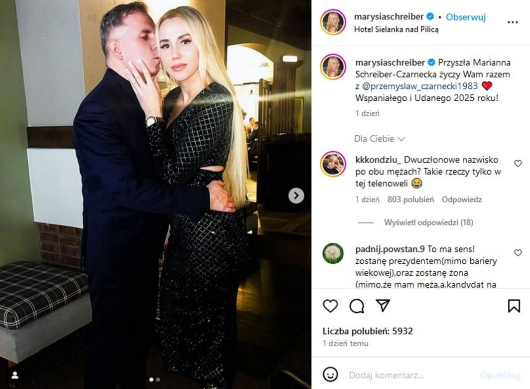 Tak Marianna Schreiber spędziła czas z Przemysławem Czarneckim 