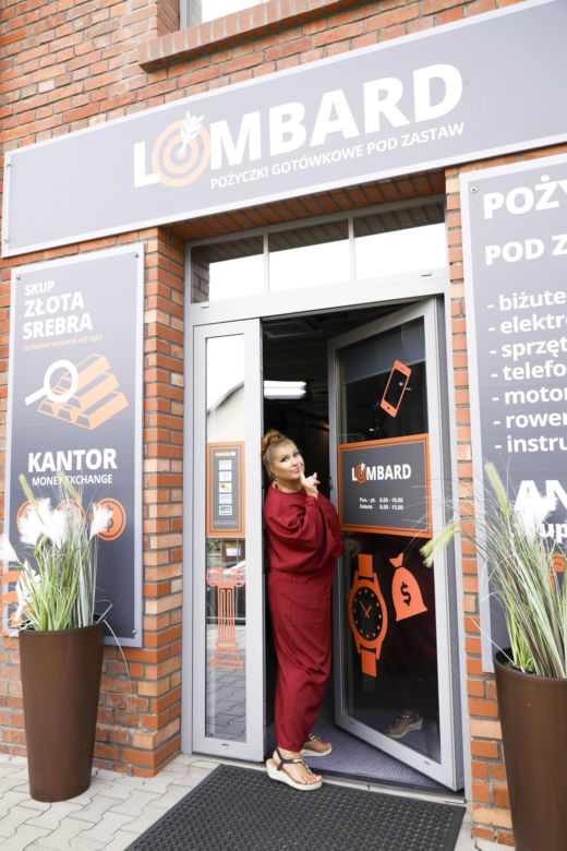Katarzyna Skrzynecka na planie serialu "Lombard. Życie pod zastaw"
