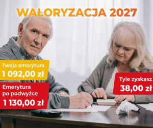 Waloryzacja emerytur 2027