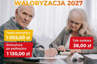 Waloryzacja emerytur 2027