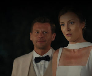 M jak miłość odc. 1946. Natalka (Dominika Suchecka), Adam Karski (Patryk Szwichtenberg)