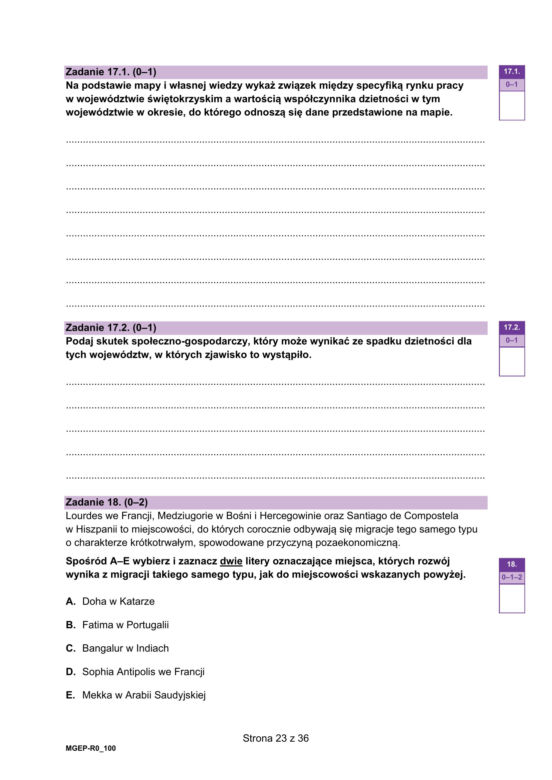Matura 2023: geografia rozszerzona. Arkusze CKE i odpowiedzi [Formuła 2023]