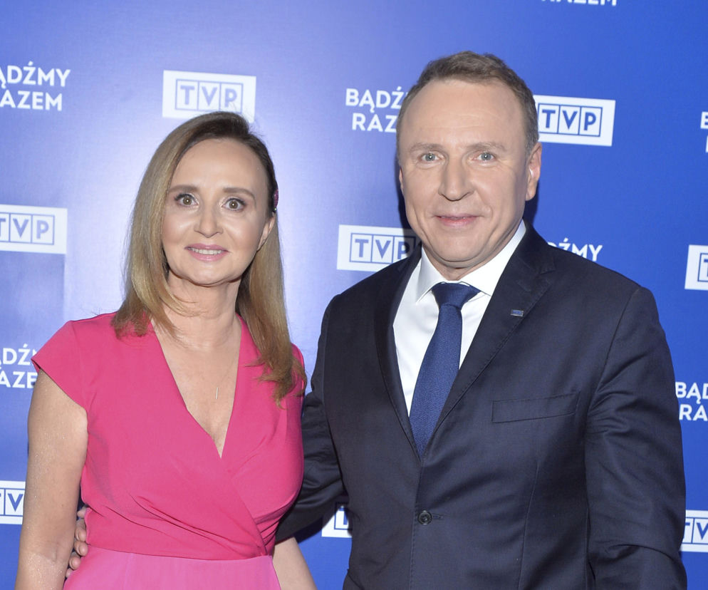 Jacek Kurski z żoną
