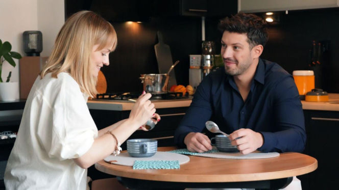 Barwy szczęścia odc. 3263. Ola (Michalina Robakiewicz), Justin (Jasper Sołtysiewicz)