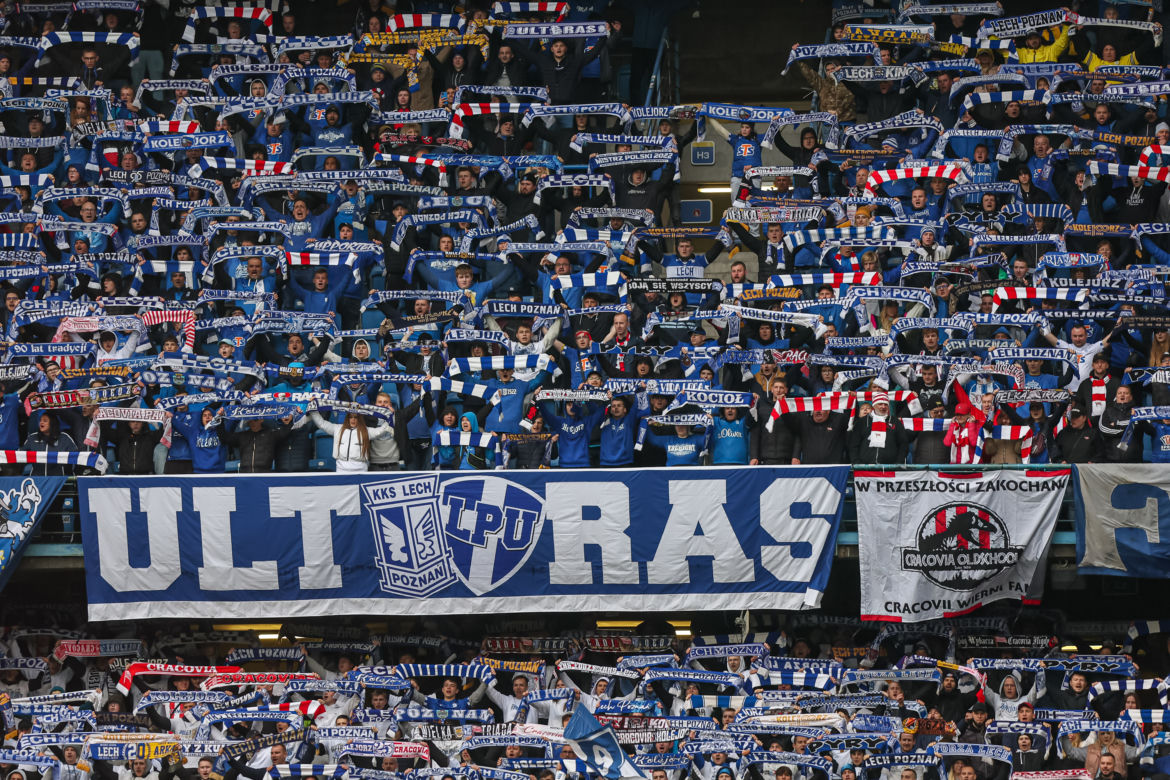 Lech Poznań - Cracovia. Tak bawili się kibice przy Bułgarskiej