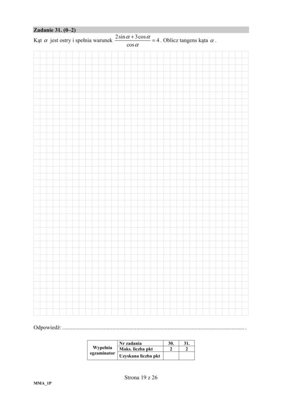 ARKUSZE CKE - Matura matematyka - poziom podstawowy 9.06.2020