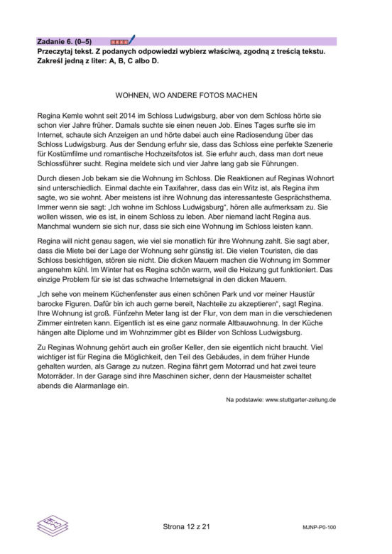Matura 2026 z NIEMIECKIEGO: arkusze CKE, poziom podstawowy [Formuła 2023] 06.05.2026