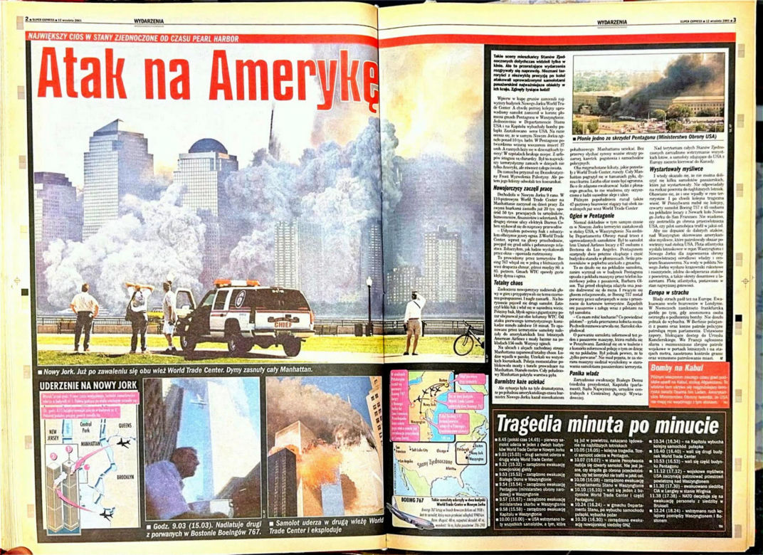 Atak na WTC. Tak opisywaliśmy go 25 lat temu
