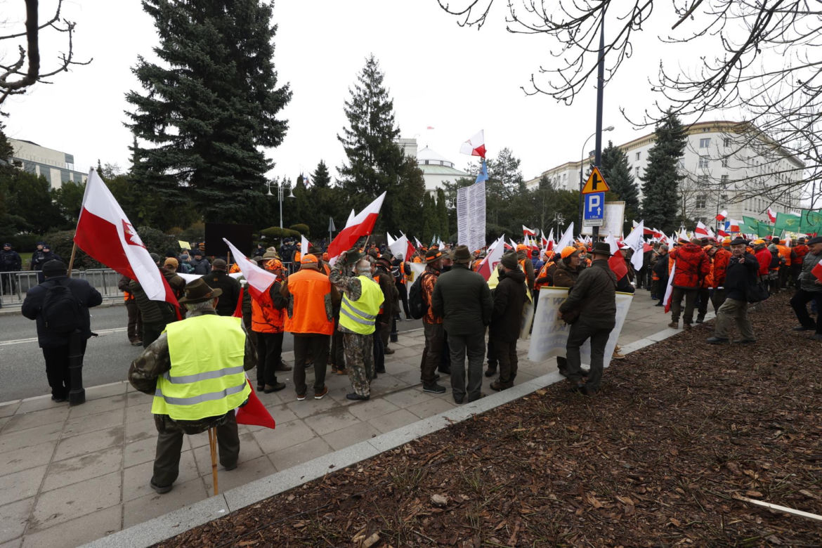 Strajk generalny rolników w Warszawie