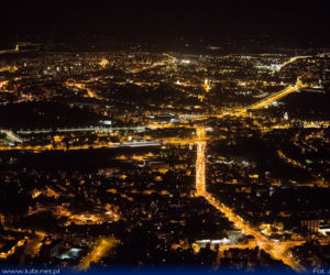 Nocne zdjęcia Lublina z góry!