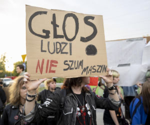 Protest w Piasecznie przeciwko Data Center
