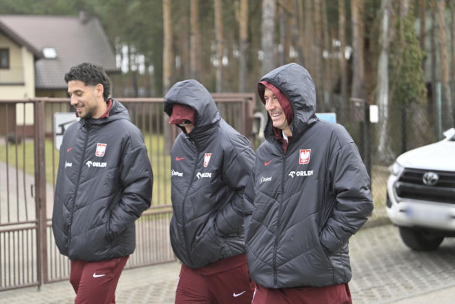 Polska - Albania. Reprezentacja Polski na spacerze