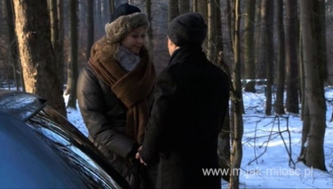 M jak miłość. Marek (Kacper Kuszewski), Anna (Tamara Arciuch)