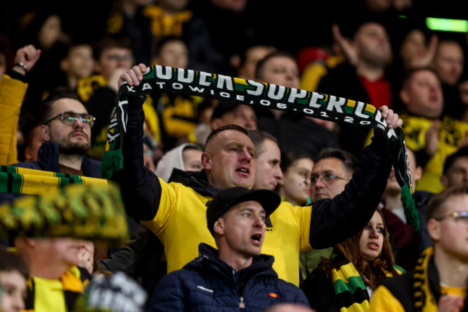 GKS Katowice - Górnik Zabrze: Zdjęcia kibiców z Derbów Śląska w ramach 23. kolejki PKO BP Ekstraklasy