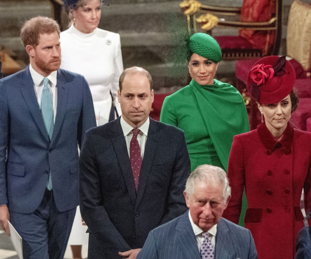 Meghan Markle, książę Harry, książę Karol, książę William, Kate Middleton