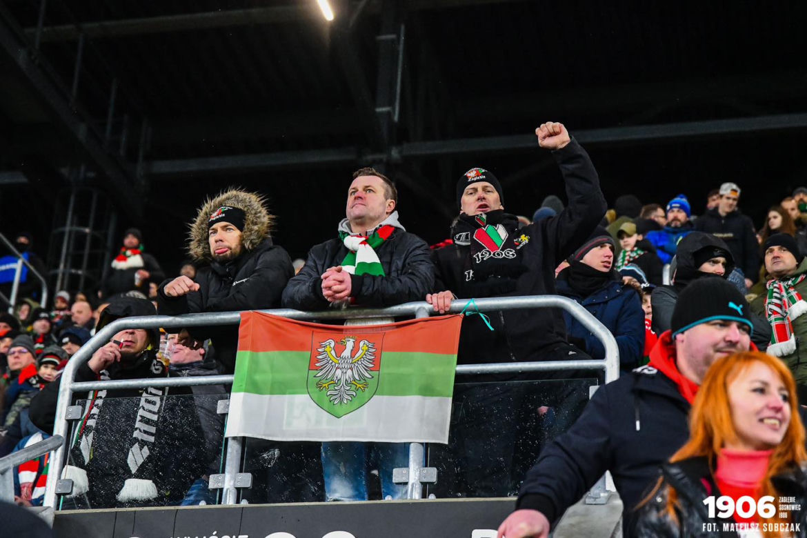 Kibice na meczu Zagłębie Sosnowiec - GKS Katowice