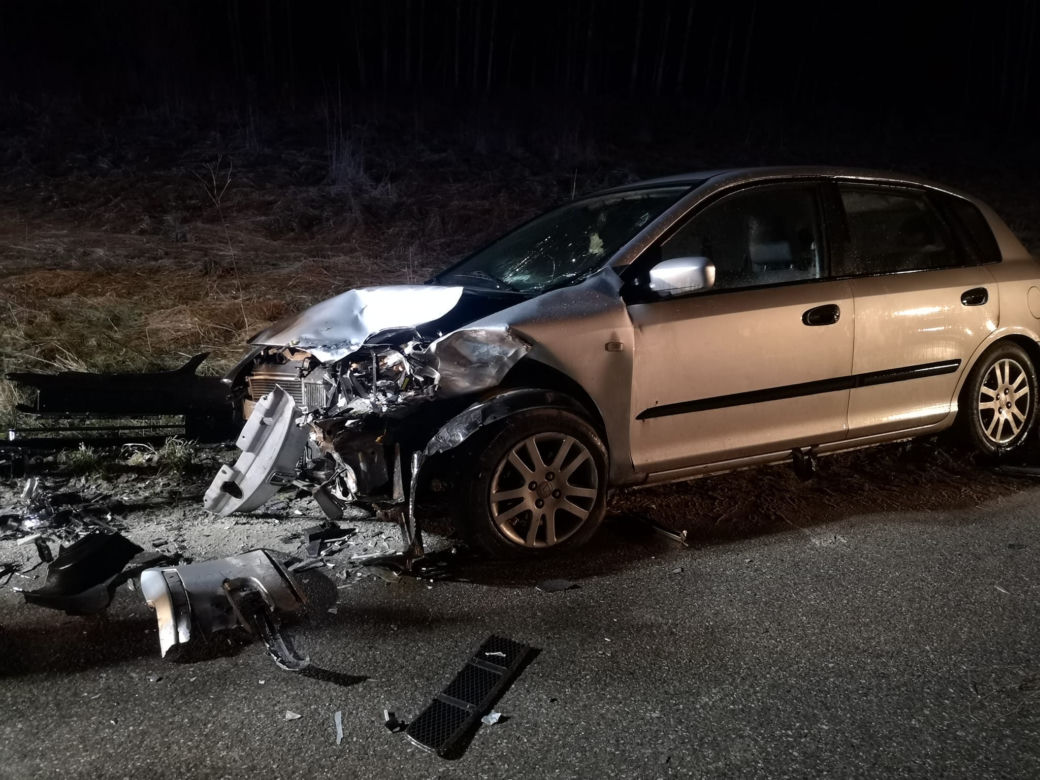 Groźny wypadek w Rudzie! Są osoby poszkodowane, droga jest zablokowana
