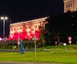 Nowa iluminacja Zamku Książąt Pomorskich w Szczecinie