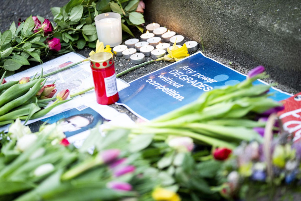 Wiec przed ambasadą Rosji we Danii
