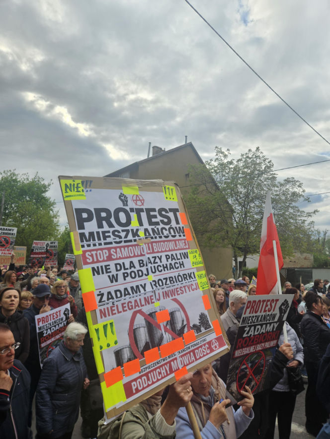 Protest w Szczecinie Podjuchach