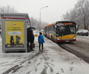 Śnieg zaskoczył Warszawę