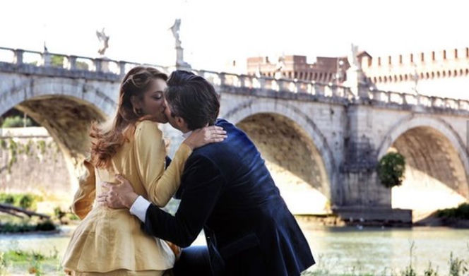 Dama w czarnym welonie. Clara (Miriam Leone), Guido (Lino Guanciale)