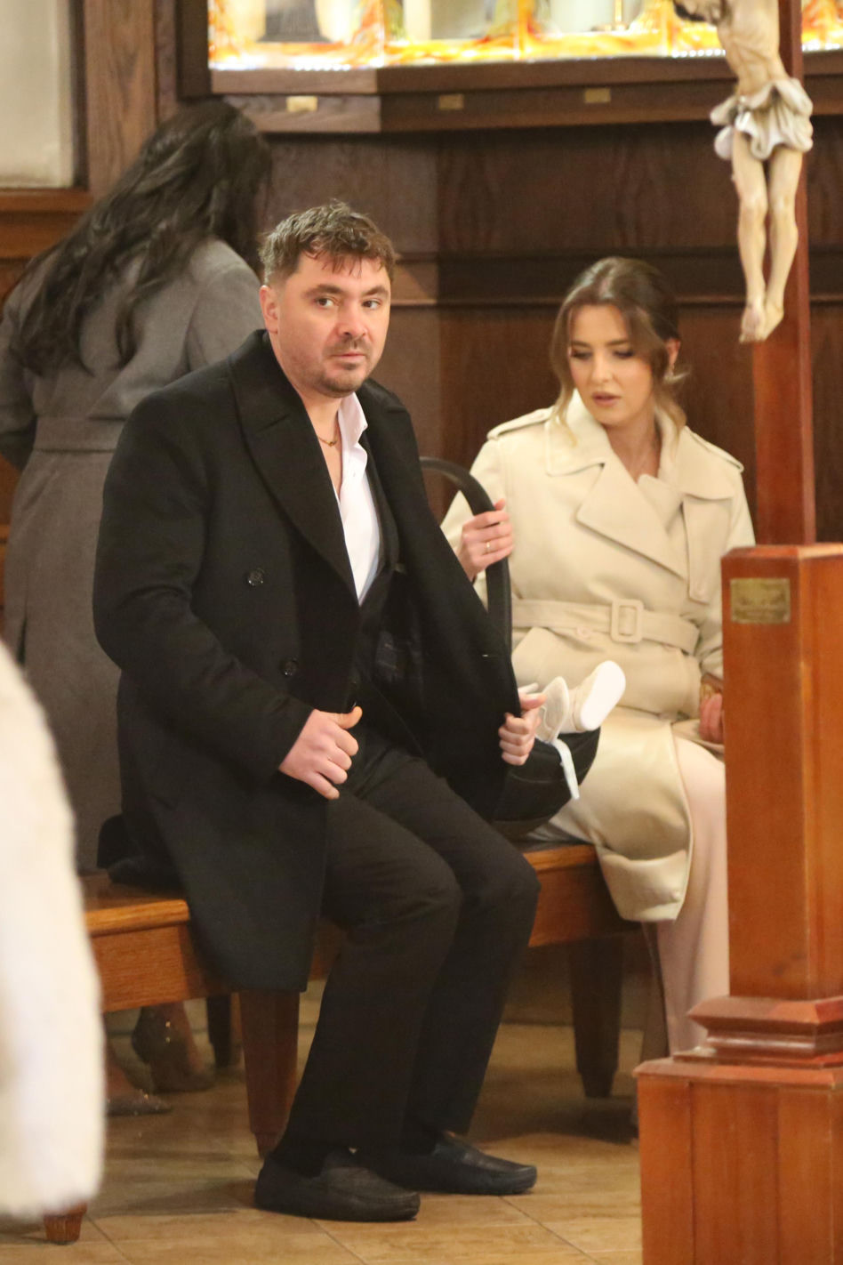 Daniel Martyniuk na chrzcinach syna
