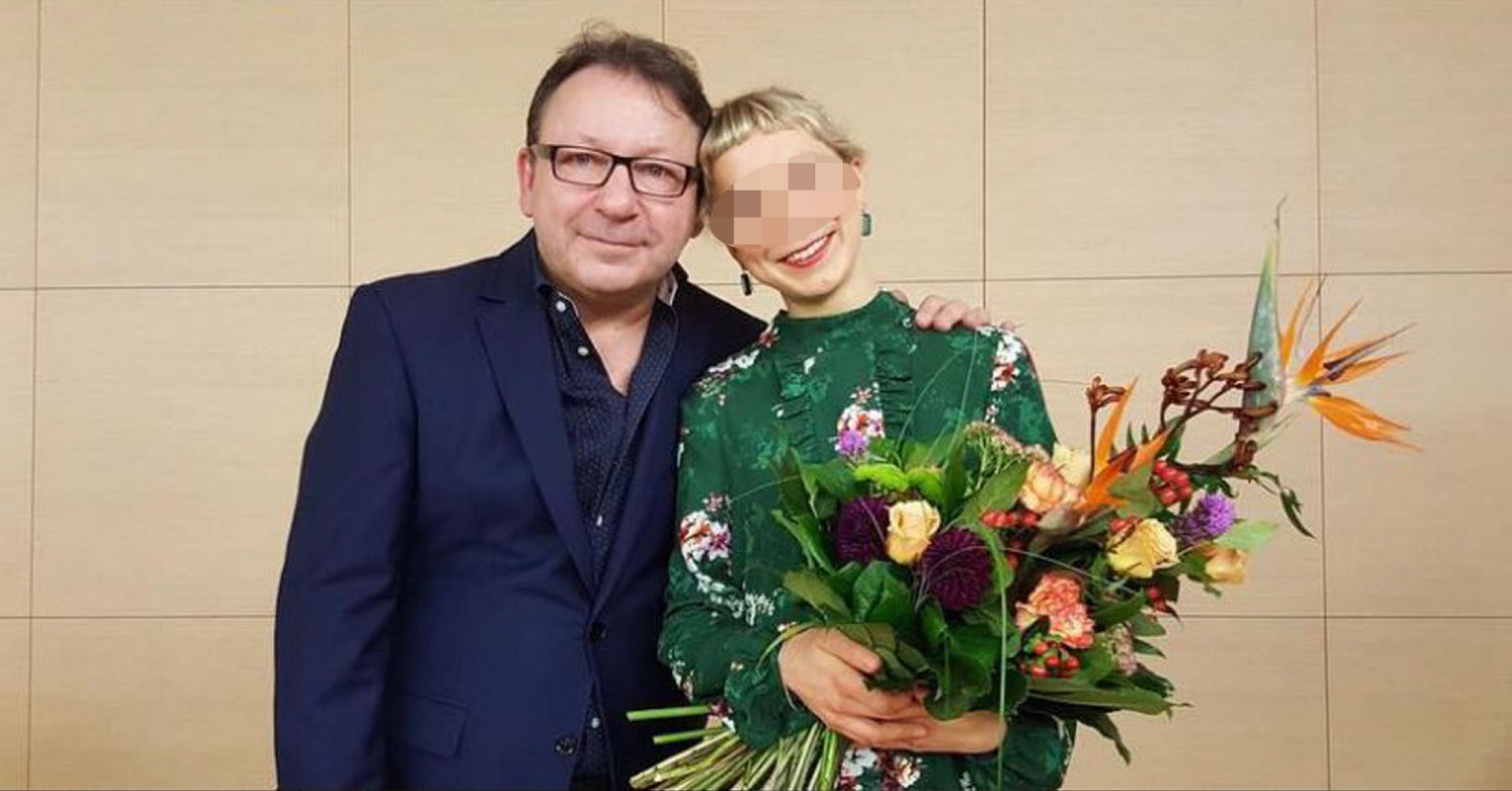 ZBIGNIEW ZAMACHOWSKI Z CÓRKĄ MARIĄ