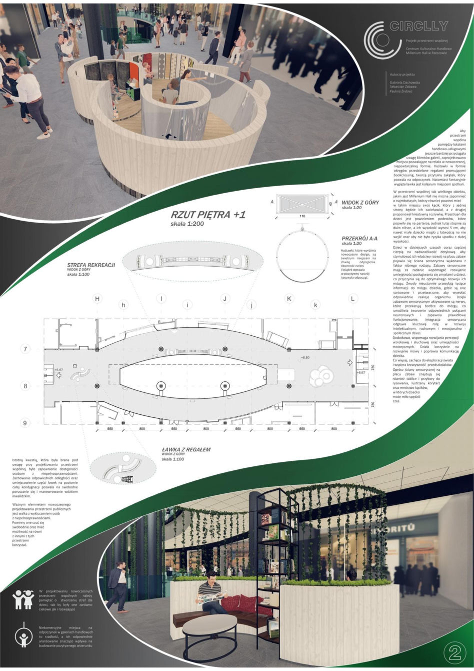 Rozstrzygnięcie konkursu dla studentów Politechniki Rzeszowskiej na projekt przestrzeni wspólnej w Millenium Hall