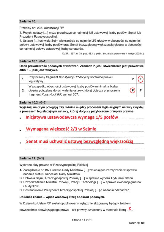 Matura 2025 WOS rozszerzony: odpowiedzi do wszystkich zadań z arkusza CKE - Formuła 2015 [13.05.2025]