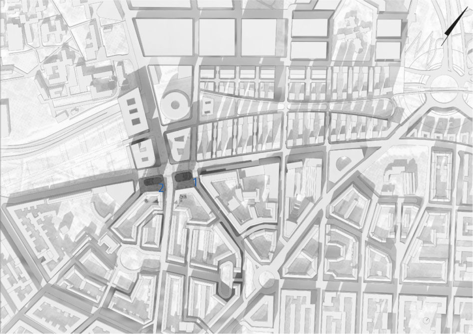 Wieżowce Norra Tornen w Sztokholmie