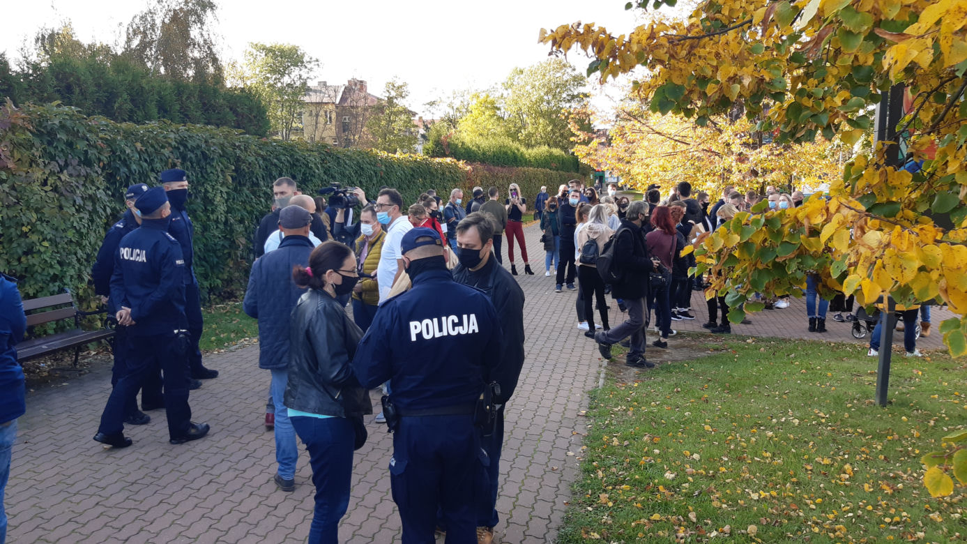 Blokada drogi w Tarnowie - protest