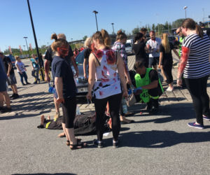 Ćwiczenia służb na wrocławskim stadionie
