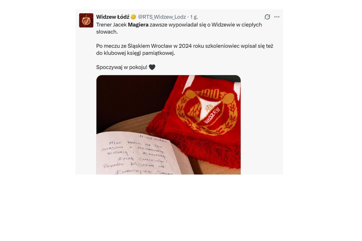 Jacek Magiera nie żyje. Tak go żegnają