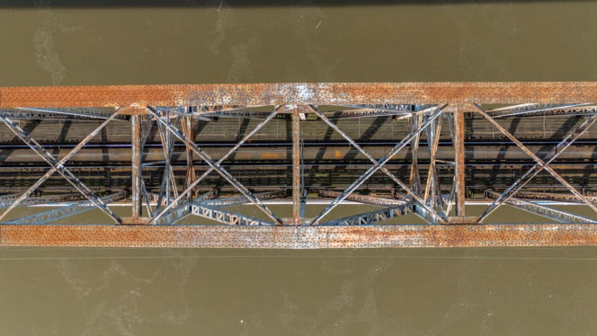 Stary most nad Wisłą w Górze Kalwarii