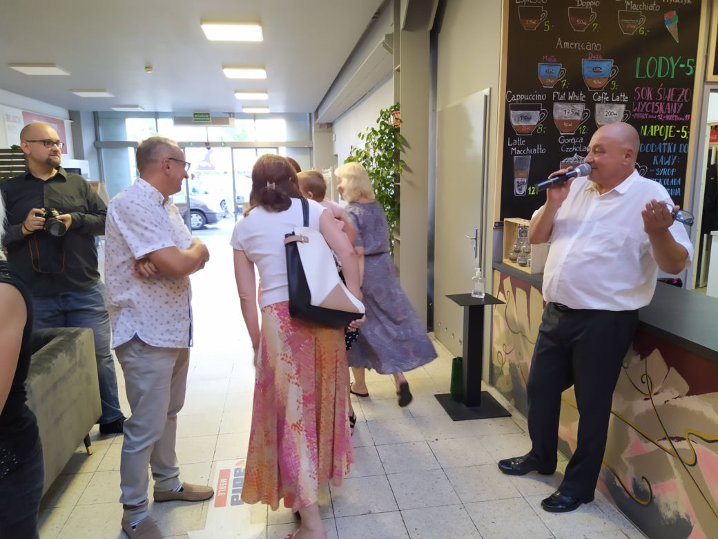 Fotorelacja z wernisażu wystawy prac malarskich Tomasza Stańczuka w Cafe Fryderyk Siedlce