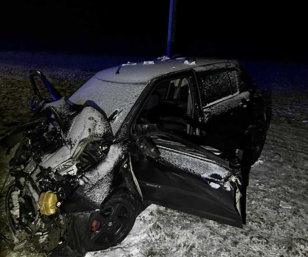 Tragiczny wypadek w Stegnie. Pasażerka w ciężkim stanie trafiłą do szpitala
