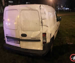 Pijany kierowca ciężarówki staranował wszystko, co miał na drodze. 