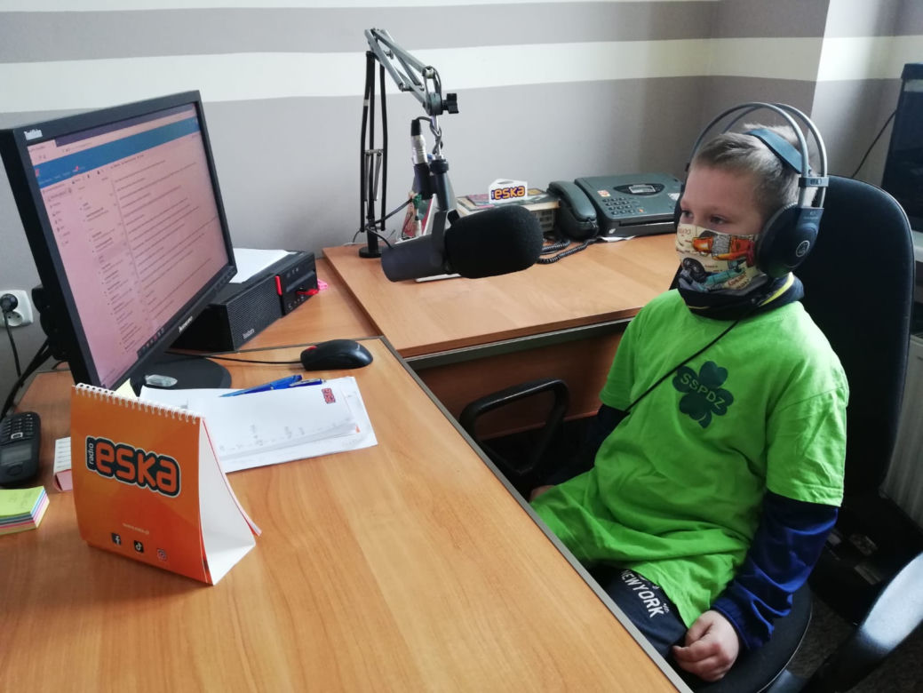 Szczecineckie "Koniczynki" odwiedziły Radio ESKA