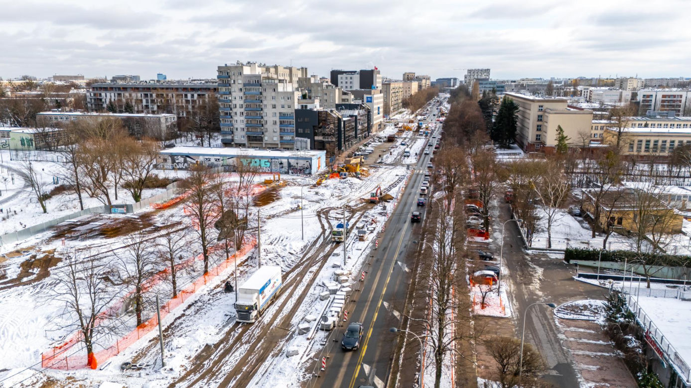 Budowa tramwaju do Dworca Zachodniego w styczniu 2025